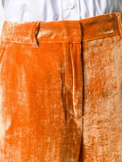 Shop Sies Marjan Willa Corduroy Cropped Trousers In Orange