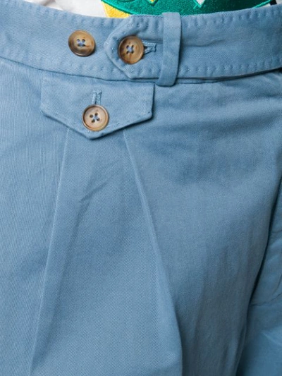 Shop Polo Ralph Lauren Cropped Wide-leg Trousers In 107 Light Blue