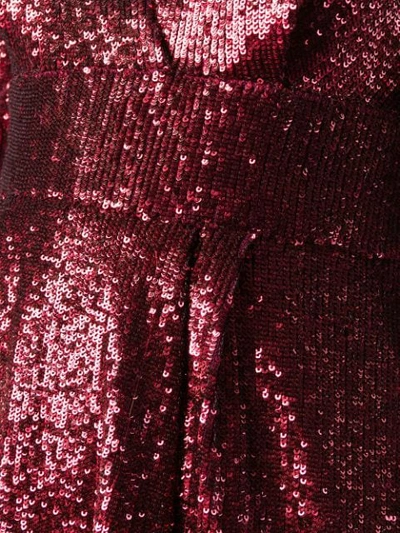 Shop A.l.c Paillettenkleid Im Metallic-look In Red