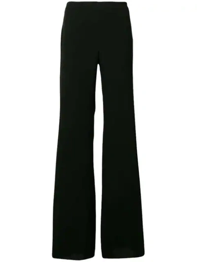 Shop Max Mara Tailored Flare Trousers - Black