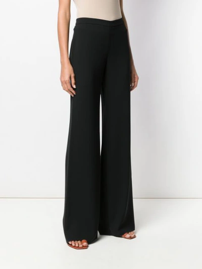 Shop Max Mara Tailored Flare Trousers - Black