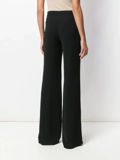 Shop Max Mara Tailored Flare Trousers - Black