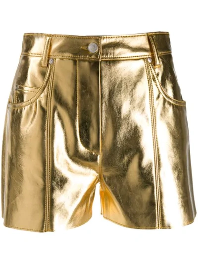 MSGM METALLIC SHORTS 