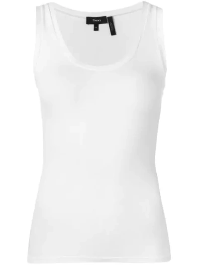 Shop Theory Fitted Vest In White