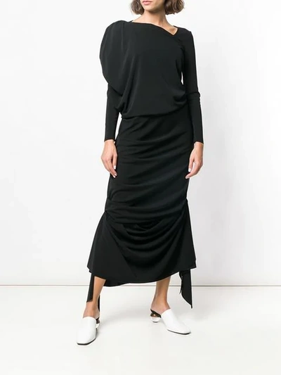 Shop A.w.a.k.e. Overlayered Dress In Black