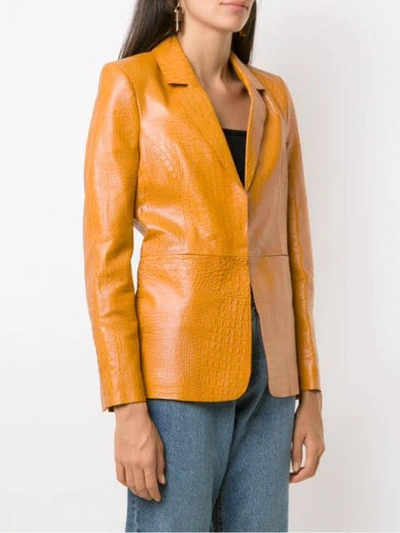 Shop Abrand A.brand Blazer Classic - Amarelo Saffron - Yellow