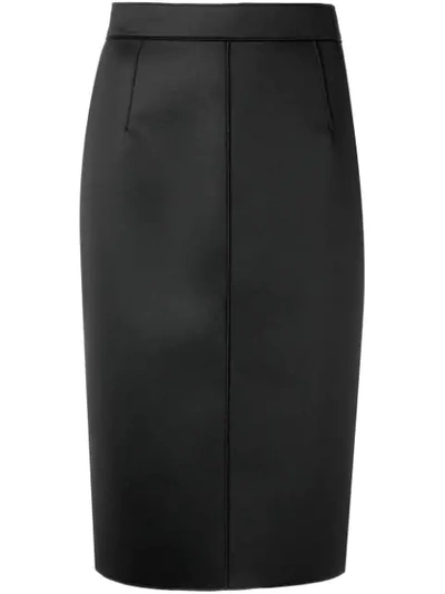 Nº21 中长铅笔半身裙 - 黑色