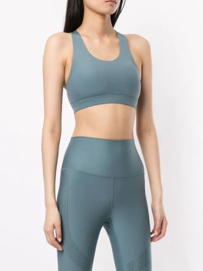 Shop Nimble Activewear 'hold Me In' Sport-bh - Blau In Blue