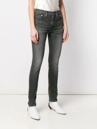 Shop Balenciaga Stonewashed Skinny Jeans In Grey