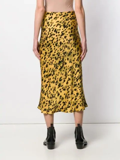 Shop Anine Bing 'bar' Rock Mit Leoparden-print In Yellow