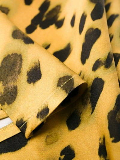 Shop Anine Bing 'bar' Rock Mit Leoparden-print In Yellow