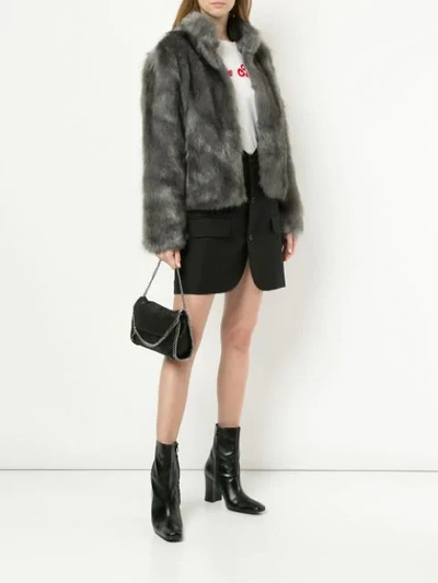 Unreal Fur Delish Jacket In Grey