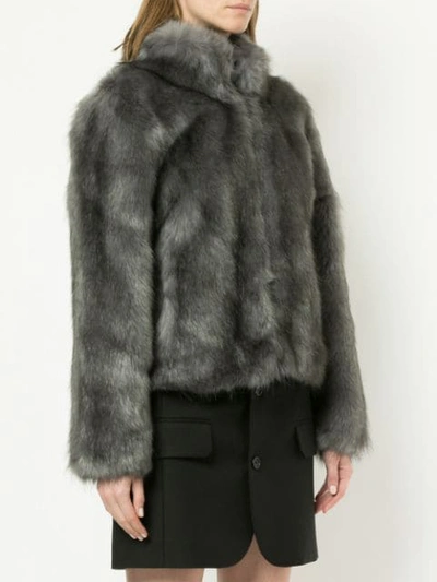 Unreal Fur Delish Jacket In Grey