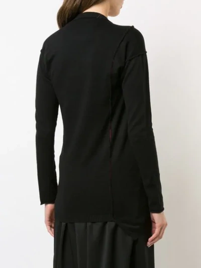 Shop Y's Slash Neck Top In Black