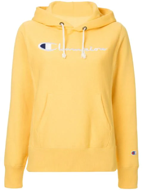 yellow logo hoodie