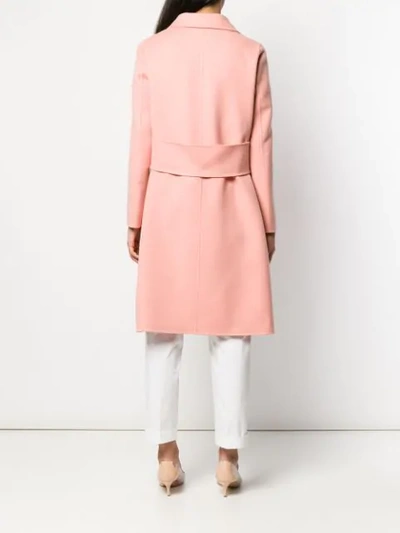 Shop Rochas Single Breasted Coat In Pink
