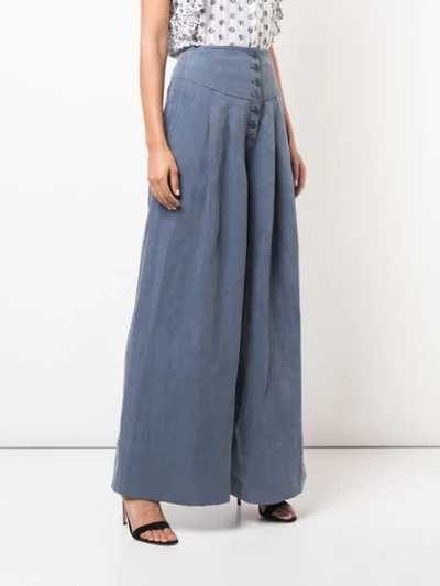 ULLA JOHNSON REID PALAZZO PANTS - 蓝色