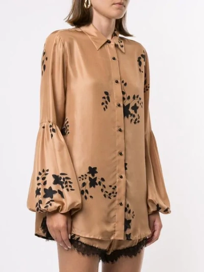 Shop Macgraw St Clair Blouse In Brown