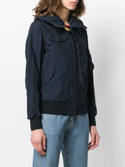 Shop Parajumpers Hooded Jacket In Blue