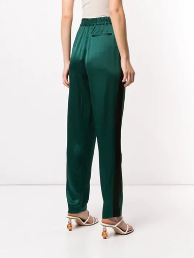 Shop Layeur Elasticated Waist Trousers In Green