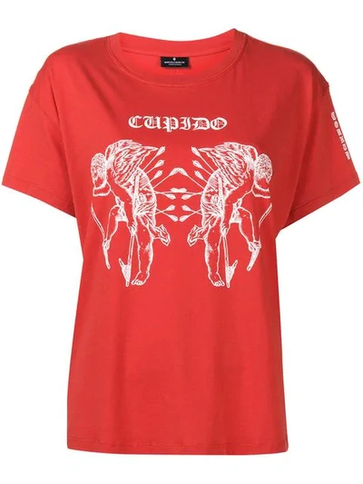 Shop Marcelo Burlon County Of Milan Cupido T-shirt In Red