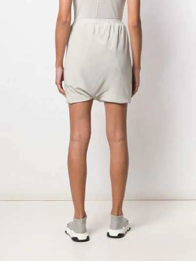 Shop Rick Owens Stud Detailed Shorts In Grey