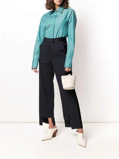 Shop Frenken Unmatched Basic Suiting Trousers In Blue