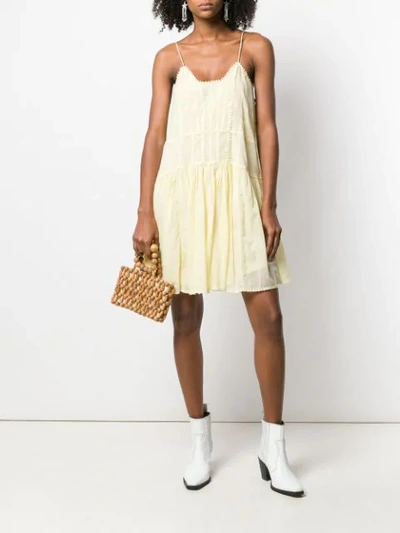 Shop Isabel Marant Étoile Amelie Dress In Yellow