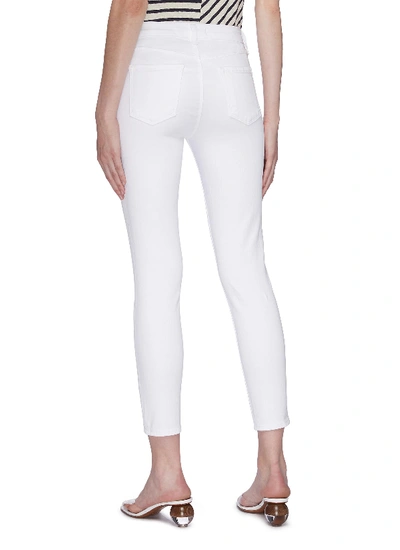Shop J Brand '835' Cropped Skinny Jeans In White