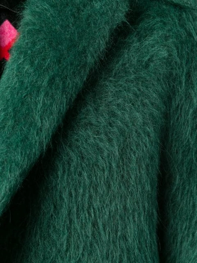 Shop Rochas Single Breasted Coat In Green