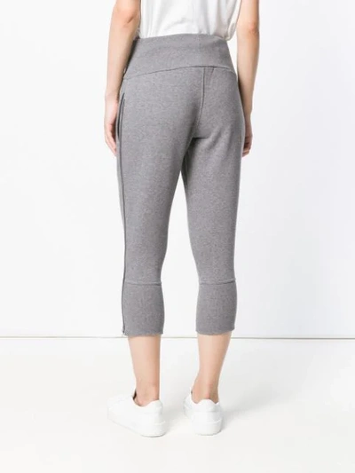 Shop Adidas By Stella Mccartney Logo Embroidered Track Pants In Grey