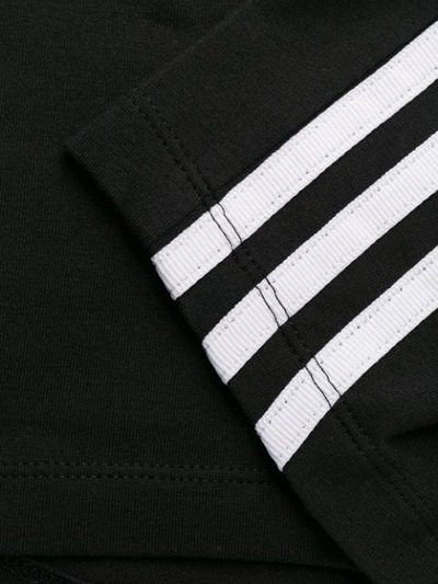 Shop Adidas Originals Cropped Logo Top In Black