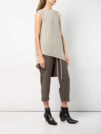 Shop Rick Owens Nouveau Tank Top In Grey