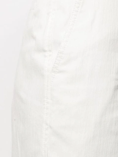 Shop Brunello Cucinelli Cropped Trousers In White