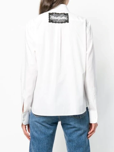 Shop Dolce & Gabbana Embellished Classic Collar Shirt In White