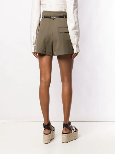 Shop 3.1 Phillip Lim / フィリップ リム Origami Pleated Shorts In Green