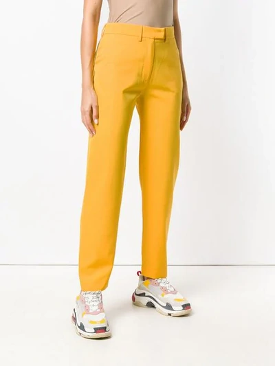 Shop House Of Holland Tailored Trousers In Yellow