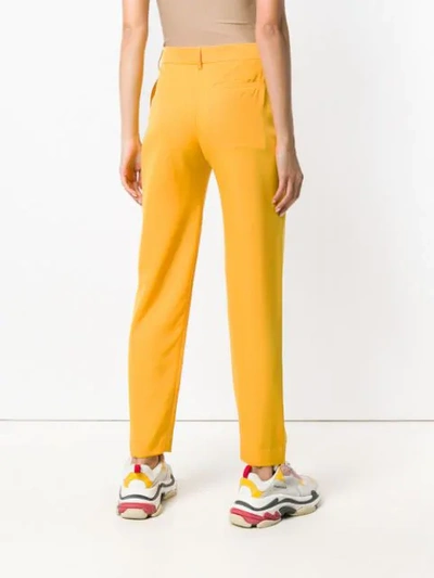 Shop House Of Holland Tailored Trousers In Yellow