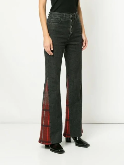 Shop Sonia Rykiel Jeans Mit Schottenkaro In Grey