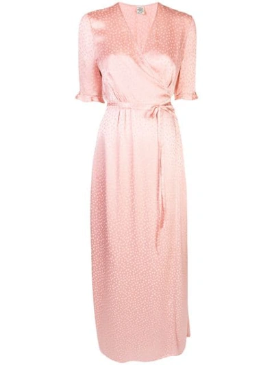 Shop Baum Und Pferdgarten Adelita Wrap Dress In Pink