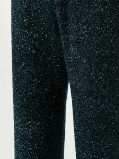 Shop Sonia Rykiel Glitter Detail Trousers In Blue