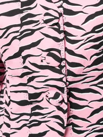 Shop Rixo London Rixo Animal Print Blouse - Pink