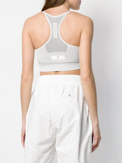 Shop Adidas By Stella Mccartney Cropped Tank Top In White