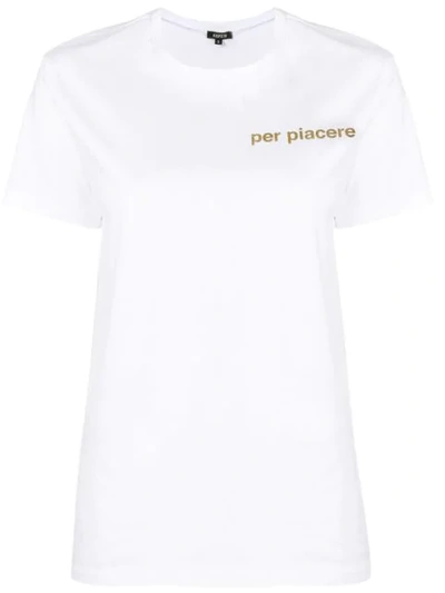 Shop Aspesi Per Piacere Print T In White