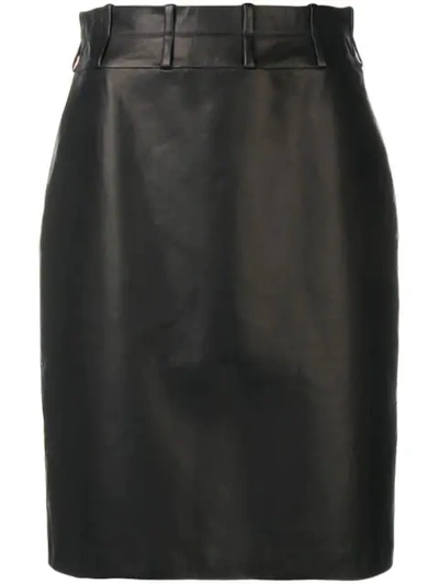 Shop Partow Cora Pencil Skirt In Black