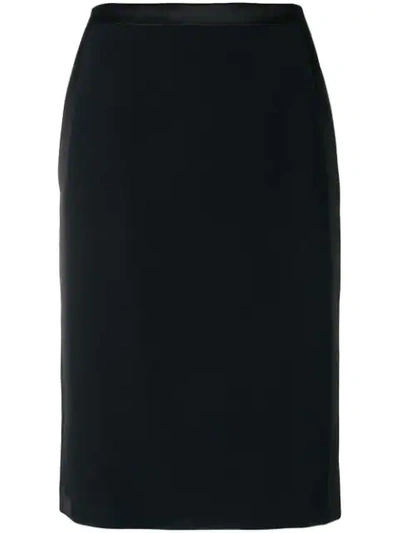 Shop Roberto Cavalli Classic Pencil Skirt In Black