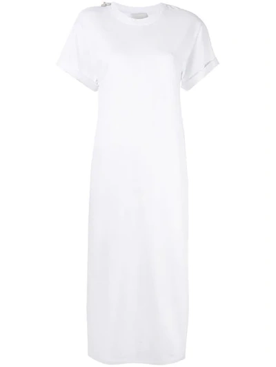 Shop 3.1 Phillip Lim / フィリップ リム 3.1 Phillip Lim Langes T-shirtkleid - Weiss In White