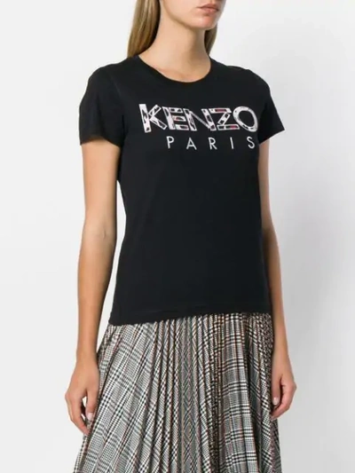 Shop Kenzo Logo T-shirt - Black