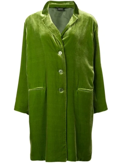 Shop Aspesi Single Breasted Coat - Green