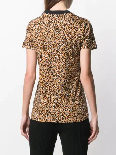Shop Nike Leopard Print Logo T-shirt - Neutrals